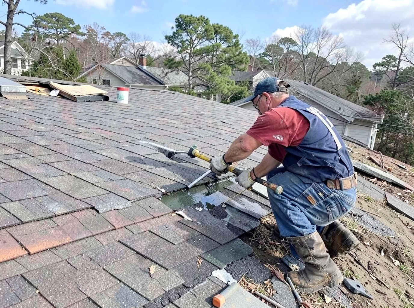 Wind Damage Roof Repair in Tyler